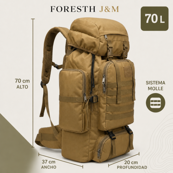 MOCHILA 90L MONTAÑERA