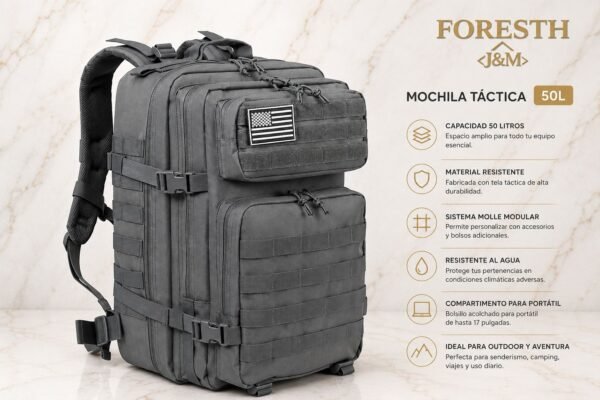 MOCHILA TACTICA 50L