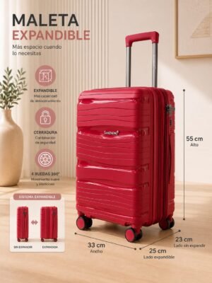 MALETA POLIPROPILENO 10 KG EXPANDIBLE