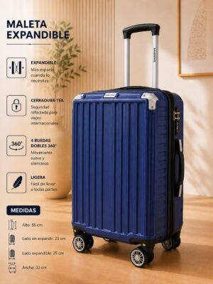 MALETA POLICARBONATO 10KG EXPANDIBLE
