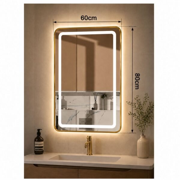 ESPEJO DE BAÑO CUADRADO LED