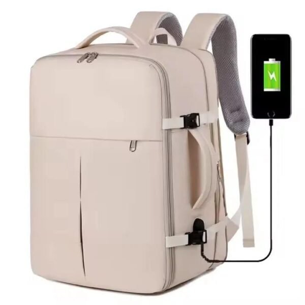 MOCHILA VIAJERA EXPANDIBLE SEMI IMPERMEABLE