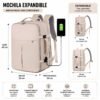 MOCHILA VIAJERA EXPANDIBLE SEMI IMPERMEABLE