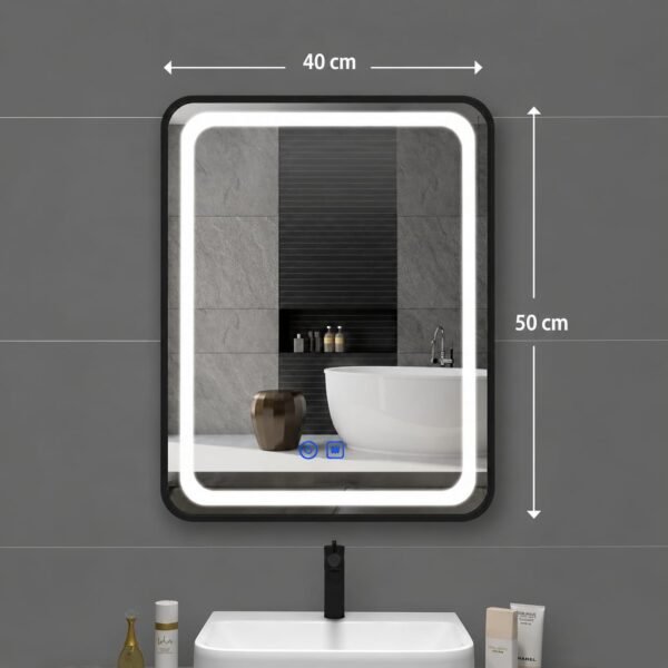 ESPEJO DE BAÑO CUADRADO LED
