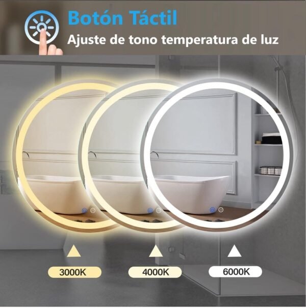 ESPEJO DE BAÑO OVALADO / REDONDO LED