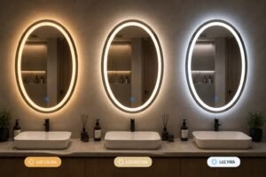 ESPEJO DE BAÑO OVALADO / REDONDO LED
