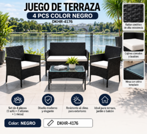 JUEGOS DE TERRAZA 4 PIEZAS