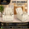 Sofá reclinable crema Foresth J&M SOFA RECLINABLE